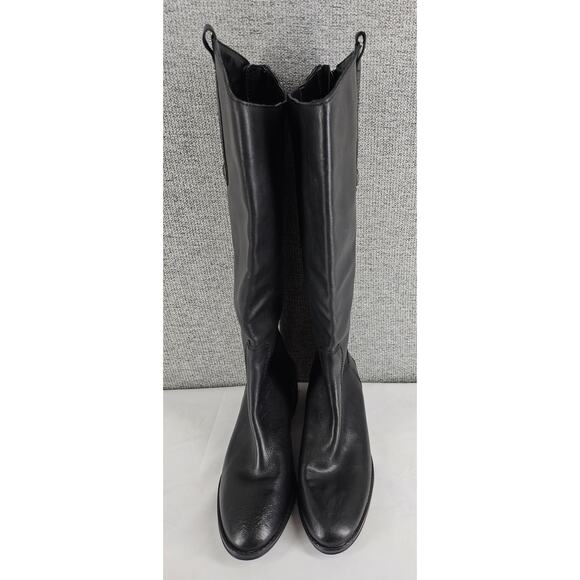 SAM EDELMON WOMENS BLACK LEATHER RIDING BOOTS PENNY 2 STYLE SIZE 6.5M - Picture 3 of 16